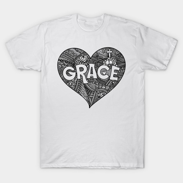 God's grace. Doodle illustration. T-Shirt by Reformer